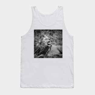 Mara Lion in Monochrome Tank Top